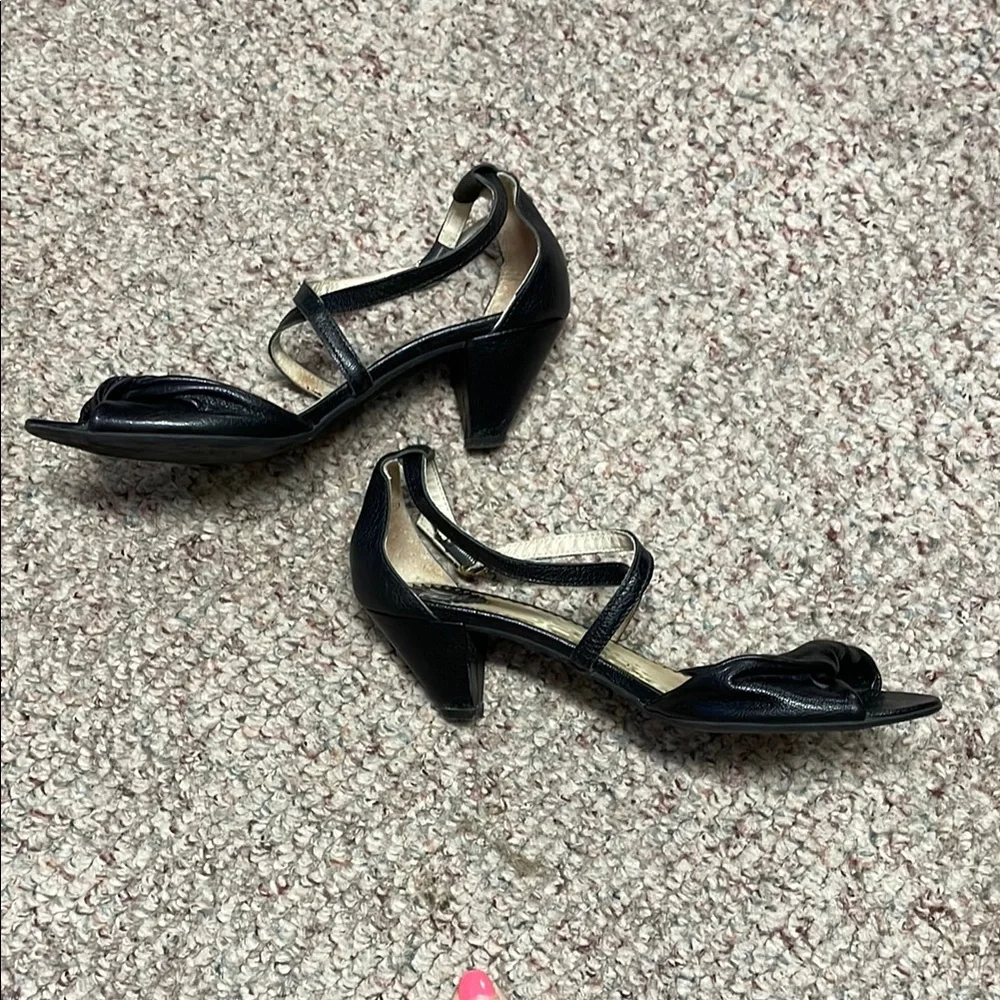 Fly London Black Heeled Sandals with Strappy Design - Picture 6 of 10